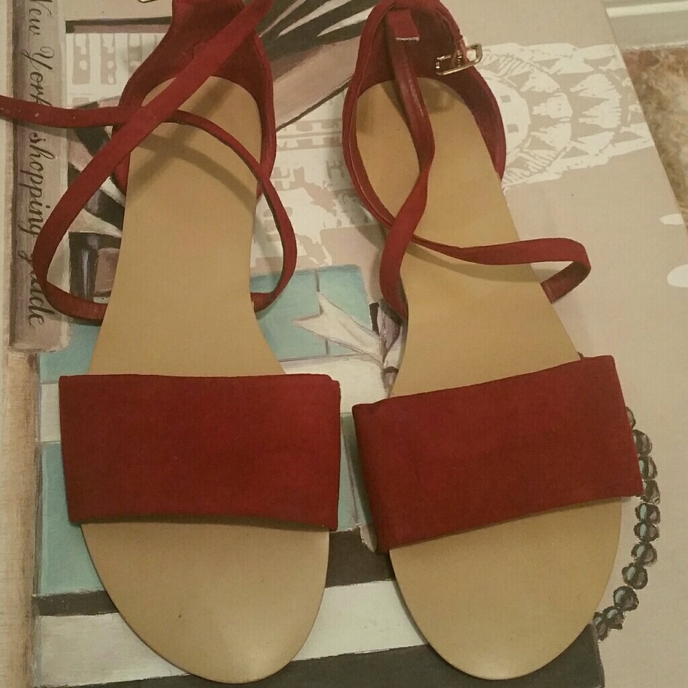 Toe Strap ankle strap sandals